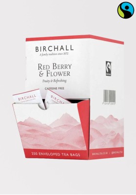 Birchall Fairtrade Red Berry & Flower Tea 250 Envelopes